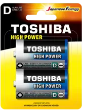 Toshıba Lr20 Hıgh Power Büyük Pil 2Li