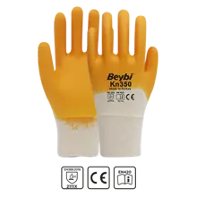 Beybi Pamuk Nitril Pmk Kn350 9 Beden Eldiven 12Li Paket En388 (2111X)