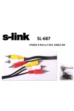 S-Link Sl-687 3Rca To 3Rca 5Mt Kablo