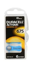 Duracell 675 Numara Düğme Kulaklık Pili İşitme Cihazı İçin 6Lı Paket