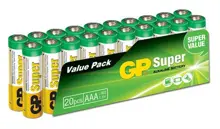 Süper Alkalin Lr03 Aaa Boy İnce Kalem Pil 20Li Paket Gp24A-2Vs20
