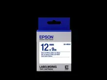 Epson Lk-4Wln Beyaz Üzeri Mavi 12Mm 9Metre Etiket