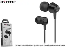 Hytech Hy-Xk30 Mobil Telefon Uyumlu Siyah Kulak İçi Mikrofonlu Kulaklık