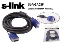 S-Link Sl-Vga03F 3Mt E-D Ekran Kartı Vga Uzatma