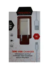Megatech Mt-Cl1 1.2In Usb Ev Şarj Kafa+Iphone Kablo