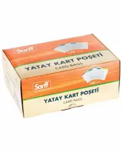 Sarff 10X14.5Cm Dikey Şeffaf Kart Poşeti - 100Adet