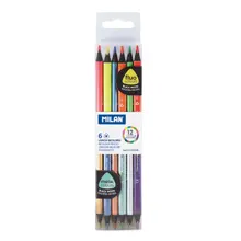 Mılan 07123306 Metalık Çift Uçlu Kuru Boya - 6 Lı