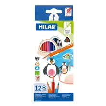 Mılan 722312 Colours Üçgen Kuru Boya Kalemi - 12 Li