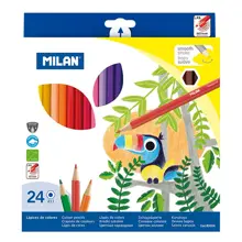 Mılan 80024 Colours Altıgen Kuru Boya Kalemi - 24 Lü