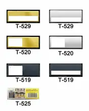 Kejea T-520S Mıknatıslı İsimlik Gümüş - 78X22Mm - 25Adet