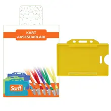 Sarff Sarı Kart Koruyucu Blister (10 Adet)