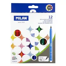 Mılan 80158 Fıne Keçeli Kalem - 12 Li