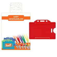 Sarff Kırmızı Kart Koruyucu Blister - 10Adet