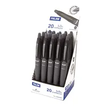 Mılan 17656590220 Capsule Siyah Tükenmez Kalem - 20Adet