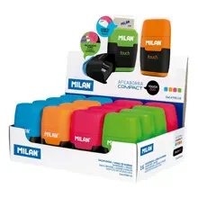 Mılan 4706116 Compact Kalemtraş/Silgi(Touch Duo) - 16Adet