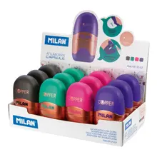 Mılan 4717112 Capsule Kalemtraş/Silgi(Copper) - 12Adet
