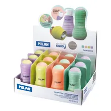 Mılan 4723112 Sway Pastel Kalemtraş/Silgi - 12Adet