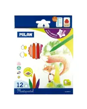 Mılan 80013 Plastıpastel Mum Pastel Boya - 12 Li