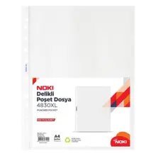 Noki Xl Şeffaf Poşet Dosya Delikli A4 100Lü Paket