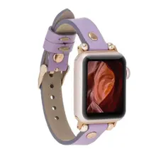 Apple Watch Uyumlu Deri Kordon 38-40-41Mm Rt Cp22 Lila