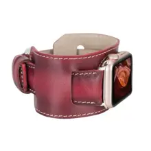 Apple Watch Uyumlu Deri Kordon 42-44-45Mm Cuff V4Ef