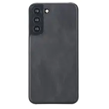 Samsung Galaxy S22 Plus Uyumlu Deri Arka Kapak Uj Rst1 Siyah