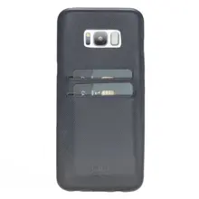 Samsung Galaxy S8 Plus Uyumlu Deri Arka Kapak Fxcp Uccc Mavi