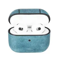 Apple Airpods 3.Nesil Uyumlu Deri Kılıf Juni Aa32 Mavi