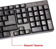 Elba Ek-020 F Usb Siyah Türkçe Kablolu Standart Klavye