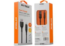 Hytech Hy-X250 3A Micro Usb 1,2M Siyah Data + Sarj Kablosu