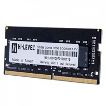 Hi-Level Hlv-Sopc25600D4-32G 32Gb (1X32Gb) Ddr4 3200Mhz Cl22 Notebook Ram (Bellek)