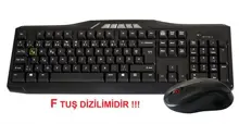 Elba Ec-266 F Usb Siyah Kablosuz Klavye Mouse Set
