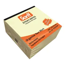 Sarff 75X75Mm Sarı Küp Yapışkanlı Not Kağıdı - 400Yp