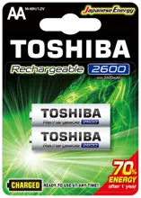 Toshıba 2600 Mah Şarjlı Kalem Pil 2Li
