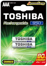 Toshıba 950 Mah Şarjlı İnce Pil 2Li