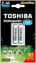 Toshıba Usb Şarj Cihazı+2 Ad.2000Mah Kalem Pil