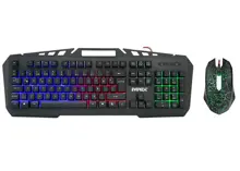 Everest Kmx-99 Siyah Usb Gökkuşağı Zemin Aydınlatmalı Q Oyuncu Klavye + Mouse Set