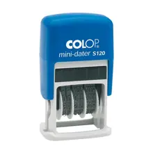 Colop S120 Mini Tarih Kaşe(Tr/Yazı) Mavi Kasa Mavi Keçe - 8X45Mm