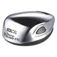 Colop Stamp Mouse R40 Krom Kasa Mavi Keçe - 40Mm