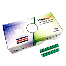 Mapibind 12Mm Plastik Spiral Yeşil 100 Ad.