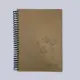 Art Liva 17X24 Naturel Sert Kapak Spiralli Defter Çizgili 80 Yp.