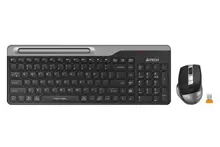 A4 Tech Fstyler Fb2535C Gri Bluetooth+2.4G Nano Fn Multimedya Klavye Şarjlı Mouse Set