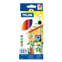Mılan 80012 Colours Kuru Boya Kalemi - 12 Li