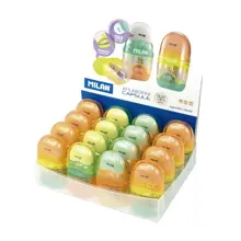 Mılan 4701116Lk2 Capsule Kalemtraş/Silgi(New Look) - 16Adet