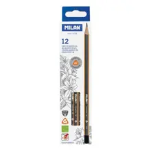 Mılan 71230512 Graphıte 4B Üçgen Kurşun Kalem - 12Adet