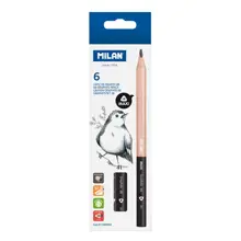 Mılan 71260606 Graphıte 6B Üçgen Maxı Kurşun Kalem - 6Adet