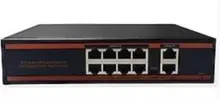 Nova Nd1Pg0822A 8 Port Poe+ 10-100-1000 Mbps 2 Port 10-100-1000 Mbps Uplink  2 Port Sfp Switch 150W
