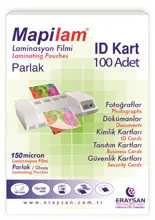 Mapilam 150 Micron Parlak Laminasyon Filmi (Id Kart) (70X100) 100 Lü