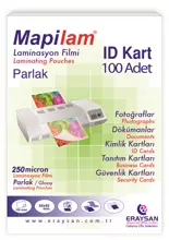 Mapilam 250 Micron Parlak Laminasyon Filmi (Id Kart) (65X95) 100 Lü
