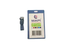 Mapi Klipsli Pp Kart Poşeti Dikey Mavi 50 Ad.